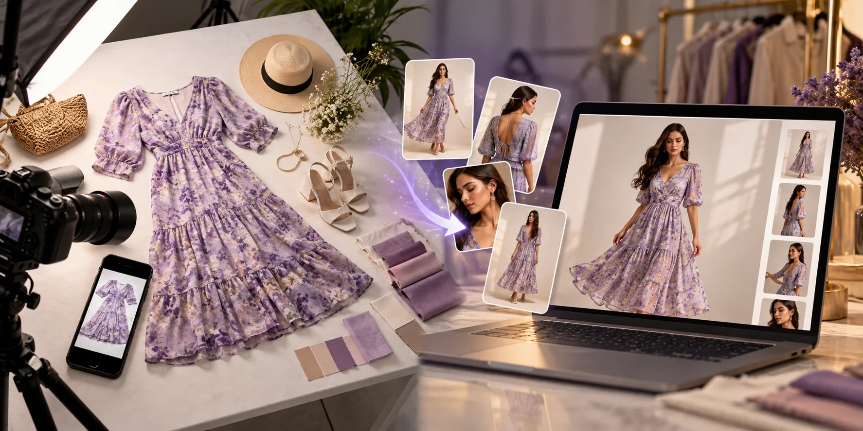 Shopify AI Product Photography: Complete Guide + 20 Fashion AI Prompts (2026)